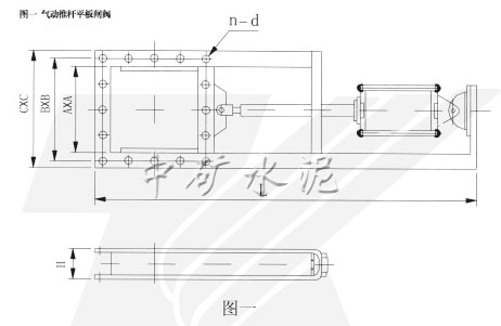  QTLV-0.1氣動(dòng)推桿平板閘閥