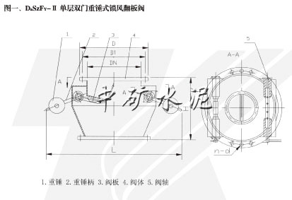 單層重錘式鎖風(fēng)翻板閥