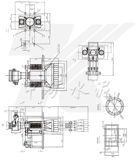 SZT300-Ⅰ/2熟料散裝機(jī)示意圖